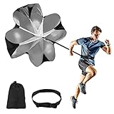 Newthinking Running Speed Training Parachute, 56 Inch Sprint Chute Resistance Umbrella with Adjustable Strap, Fitness Strength Training for Youth and Adults, 1 Pack