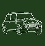 Retro Motor Company Austin Mini Cooper Greeting Card