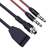 Aux Input Mounting Kit Auxiliary Audio Cable 3.5mm Compatible with BMW (E46) 320i 320ci 320cic 323i 323ci 323cic 325i 325ci 325cic 328i 328ci 328cic 330i 330ci 330cic (1999-2006m.) 330xi (2003) (1m)