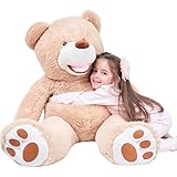IKASA Giant Teddy Bear Plush Toy Stuffed Animals (Brown, 100cm)