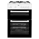 Beko KTG611W 60cm Double Cavity Gas Cooker White
