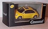 Cararama V0LKSWAGEN Beetle with sunroof Yellow vehicle 1:43 scale diecast model