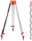FORAVER Tripod and Staff Kit for Auto Levels Rotary Laser Level 1.65M Aluminum Tripod 5M Five Telescoping Sections Dumpy Aluminum Laser Level Staff (Tripod and Staff)