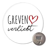 Huuraa Magnet Greven verliebt Gift fridge magnet 59mm bottle opener Greven verliebt Gift idea