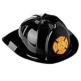 Dress Up America Firefighter Helmet - Fireman's Hat for Adults- Firefighter Costume Accessory - One Size Fits Most