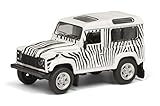 Schuco 452021800 Land Rover Safari Defender 1:64 Scale Zebra Model Car White/Black