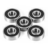 5pcs 6201RS Front and Rear Wheel Bearing Kits for Coleman CT100U CC100X, Wheel Bearings Replacement for Baja Motorsports 97cc Doodle Bug Motovox MBX10 Classic 80cc Mini Bike Go Kart Parts