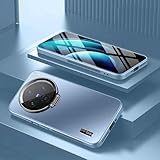 TIANYUE Case for vivo X200 Pro mini, Slim Shell Film Integrated Phone Case with stand, PC Hard Cover for vivo X200 Pro mini-light blue