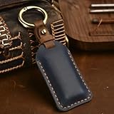 LLTSNT Car Key Bag for Volvo S60 V60 S90 V90 Xc40 C40 Xc60 Xc90 Polestar 2 3 4 5 6,Leather Car Key Case Car Key Cover Key Fob Cover Keyring Accessories Key Shell Holder Keychain Key Bag Protector