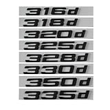ALMVIS Black 316d 318d 320d 325d 328d 330d 335d Car Emblem Emblems Rear Number Letters Badges Fit For BMW 3 Series E90 E46 E91 E92 E93 F30(330d)