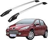 2 pcs Roof Rack Rails Side Bars for Peugeot 206 207,Roof Rails Durable Car Roof Rack