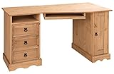 Mercers Furniture Corona Corner Computer Desk in Solid Pine