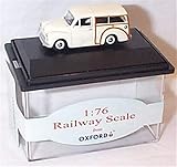 oxford morris minor old english white traveller 1.76 railway scale diecast model
