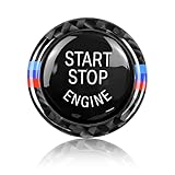 For B-M-W Accessories Start Stop Button Cover Engine One-key Start Interior Accessories for BMW 1 3 5 Series E90 E60 E70 3 5 X5 X6 Z4 E89 2009-2016 (Black)