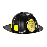 W WIDMANN MILANO Party Fashion - Firefighter Hat Unisex Adult, German, Professions, Carnival, Theme Parties, Black
