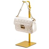 Josmimic Purse Display Stand - Adjustable Gold Metal Table Stand for Handbags, Handbags and Garlands, Ideal for Wardrobe, Desk and Store Use (Pack of 1)