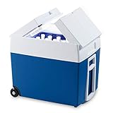 Mobicool MT48W AC/DC Thermoelectric Coolbox, Mini Fridge 48 Litre Metallic-Blue, 12/230 V