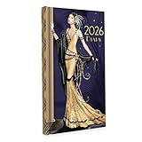Claire Coxon Art Deco 2026 Slim Weekly Diary | Hardback Pocket Planner with Forward Planning & Original Art Deco Artwork