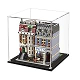 Transparent acrylic Display Gase for Le-go 10218 Pet Shop Model, Transparent box, storage box, Display box, Compatible with 10218 model (Display Case Only) (2mm)