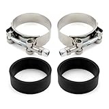 ZLLYGMD Motorcycle repair parts Motorcycle Intake Manifold Clamp Kit with Flat Seals For Harley for Shovelhead for Ironhead for FX for XL for FL for Wide for Glide for Rider XL