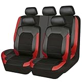 Car Seat Covers for MINI Countryman One /Cooper /Cooper S /Cooper SE Countryman ALL4 F54 F55 F56 F57 F60, PU Leather Waterproof Breathable Full Set Seat Protectors Non-Slip Seat Cushion Accessories
