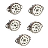 NVOQILIN GZC9-C-1/GZC9-C-1-G Ceramic Tube Socket For 12AX7 12AT7 12AU7 ECC83 ECC82 E88CC 6922 6p1 6p14 6n1 6N2 6N3 6N4 6n11 Tube Amplifier Part