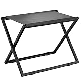 IBUYKE Luggage Rack Bag Stand for All Suitcase Sizes, Foldable Suitcase Stand, Metal Luggage Holder, Easy to Assemble for Bedroom Living Room Hotel Guest Room, Black TLR001B