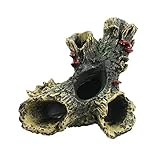 xingriziXFL Log Resin Tree Trunk Ornament Aquarium Fish Tank Decoration Home Landscaping Crafts for Fish Tank Small Fish Hiding