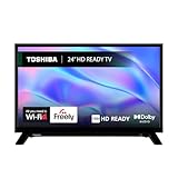 Toshiba 24" WV2553DB HD Ready Smart VIDAA Small TV, HDR, Freely, Disney plus, Prime Video, Netflix, Dolby Audio, Works with Alexa, Works with Google Assistant, VIDAA Voice 2025