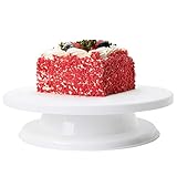 LIVEGREEN Cake Turntable Stand -11 Inch Rotating Cake Stand Professional Rotating Icing Turntable