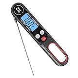 Digital Meat Thermometer with Backlight for Grill and Air Fryers. Wireless Instant Read Cooking Thermometer with Long Probe. Digital Meat Food Probe for Kitchen, Outdoor Grilling, BBQ, Water & Jam.