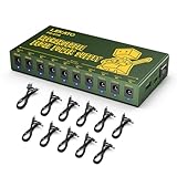 LEKATO Rechargeable Guitar Pedal Power Supply, Built-in 10000mAh Battery, Isolated 10 DC Outputs for 9V(100mA, 300mA), Effect Power Supply with Short Circuit Protection