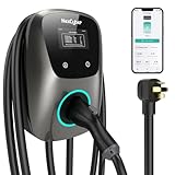 NexCyber Level 2 Electric Vehicle Charger (EV), 48 Amp/11.5 kW EVSE with J1772 Connector, 240V Electric Car Charger, 25 Foot Cord, NEMA 14-50p Plug with Hard Wire, Start
