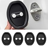 MABEIBEI 4pcs Car Door Lock Protector for Skoda Yeti City 2013-2017, Car Silicone Door Lock Protective Cover Shock Absorption Car Door Protective Cover