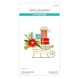 Spellbinders S4-1358 Delivering Joy Sleigh Etched Dies from The Handmade Holidays Collection