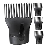 TOYZFRIENDY 4pcs Heat Resistant Plastic Duckbill Hair Dryer Nozzle Narrow Concentrator with Streamlined Airflow for Fast Drying and Precise Styling Salon and Barber Shop Replacement