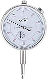 KATSU Dial Test Indicator Gauge 0-10mm, 0.01mm Accuracy Metric Travel Machinist's Dial Indicator Measuring Meter High Precision Instrument Tool 401120