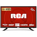 RCA 22 Inch FHD TV, Freeview DVB-T2-C-S2 Dolby Digital Audio, FHD LED Backlighting Display, HDMI VGA PC Audio SCART USB Record Media Player, Small Screen for Small Lounge Kitchen