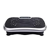 WeightWorld Vibration Plate Exercise Machine - 5 Programs + 99 Intensity Levels - Built-in Bluetooth Speaker - 2 Resistance Bands - Easy-to-Use & Portable Vibrating Plate Exercise Machine
