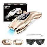 Laser Hair Removal with 6℃ Ice Cooling, Painless IPL Laser Hair Removal Device 3 in 1 at Home Hair Remover Machine for Women Men Electrolysis Permanent Epilator on Face Body Depilation (Rosegold)