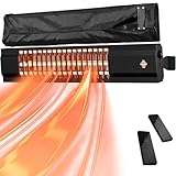 Electric Infrared Patio Heater Wall Mounted 2000W | IP34 Waterproof | Radiant Low Energy Heater for Garden
