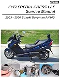 2003-2006 Suzuki AN400 Burgman Cyclepedia Printed Scooter Service Manual