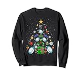 Funny Christmas Tree Rugby Xmas Sport Women Men Kids Sweatshirt