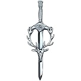 Stag Head Kilt Pin Highland Scottish Celtic Design Kilt Accessory (Silver)