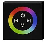 NJD Glass Faced Touch Panel controller for RGB LED lighting with colour Wheel