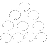 Pack of 10 GU10 & MR16 Retaining Spring Rings Clasp Clips Diameter 50MM LED Halogen Bulb Holders