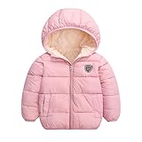 Miyanuby Toddler Baby Hooded Outerwear Jacket Boys Girls Thicken Warm Winter Coat 2-7 Years