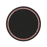 2 Pcs Car Coasters, for VW Tiguan II I (Type AD1 5N) R/Sport 5-Seats Car Cup Holder Insert Anti-Dust Non-Slip Coaster Mats, Car Interior Accessories for Car, SUV, Truck,B