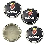4Pcs Car Hub Centre Caps for Saab 93 9-3 9-5 Wheel Covers Car Tire Logos Badge Emblem Tyres Rims Styling Decoration Accessories