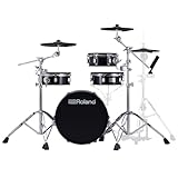 Roland VAD103 V-Drums | Premium 4-Piece Electronic Acoustic Design Drum Kit with Shallow-Depth Shells | TD-07 Sound Module | 25 Preset Drum Kits | Onboard Coach | Bluetooth Connectivity